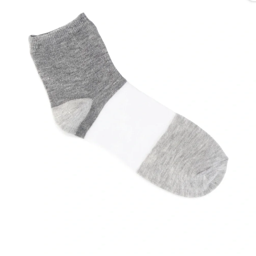 Joyspun Assorted Med Gray Heather Essentials Ankle Dress Socks 6 Pc